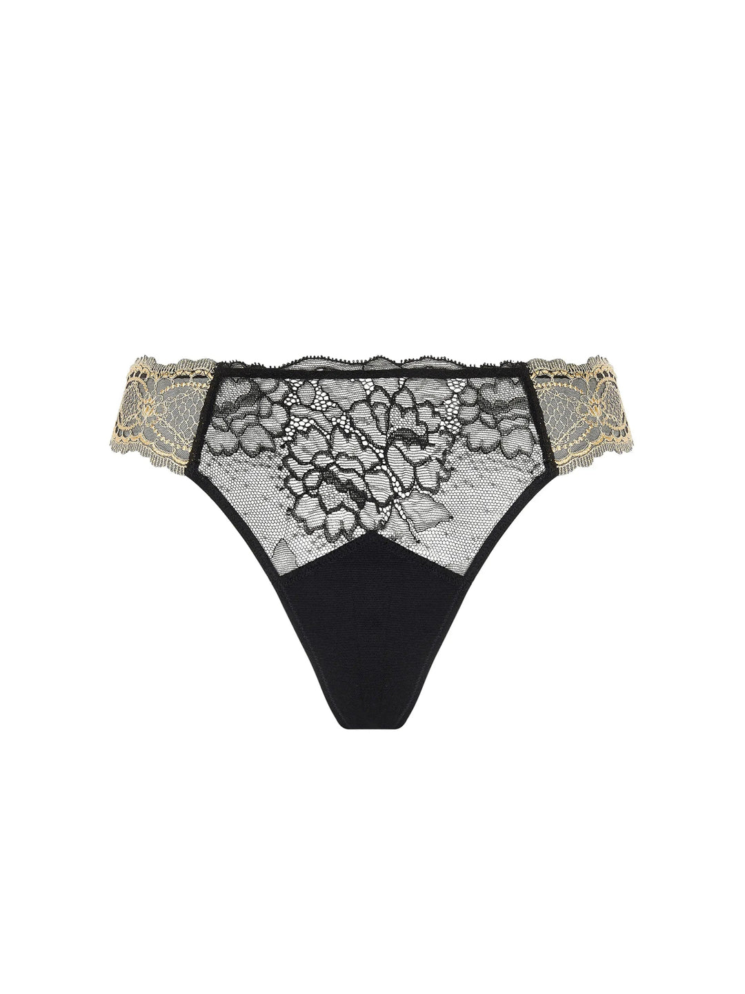 Lise Charmel Sublime En Or Thong Noir Eclat - Sugar Cookies Lingerie
