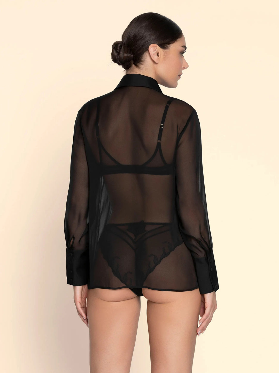 Lise Charmel Variations Désir Silk Blouse - Sugar Cookies Lingerie