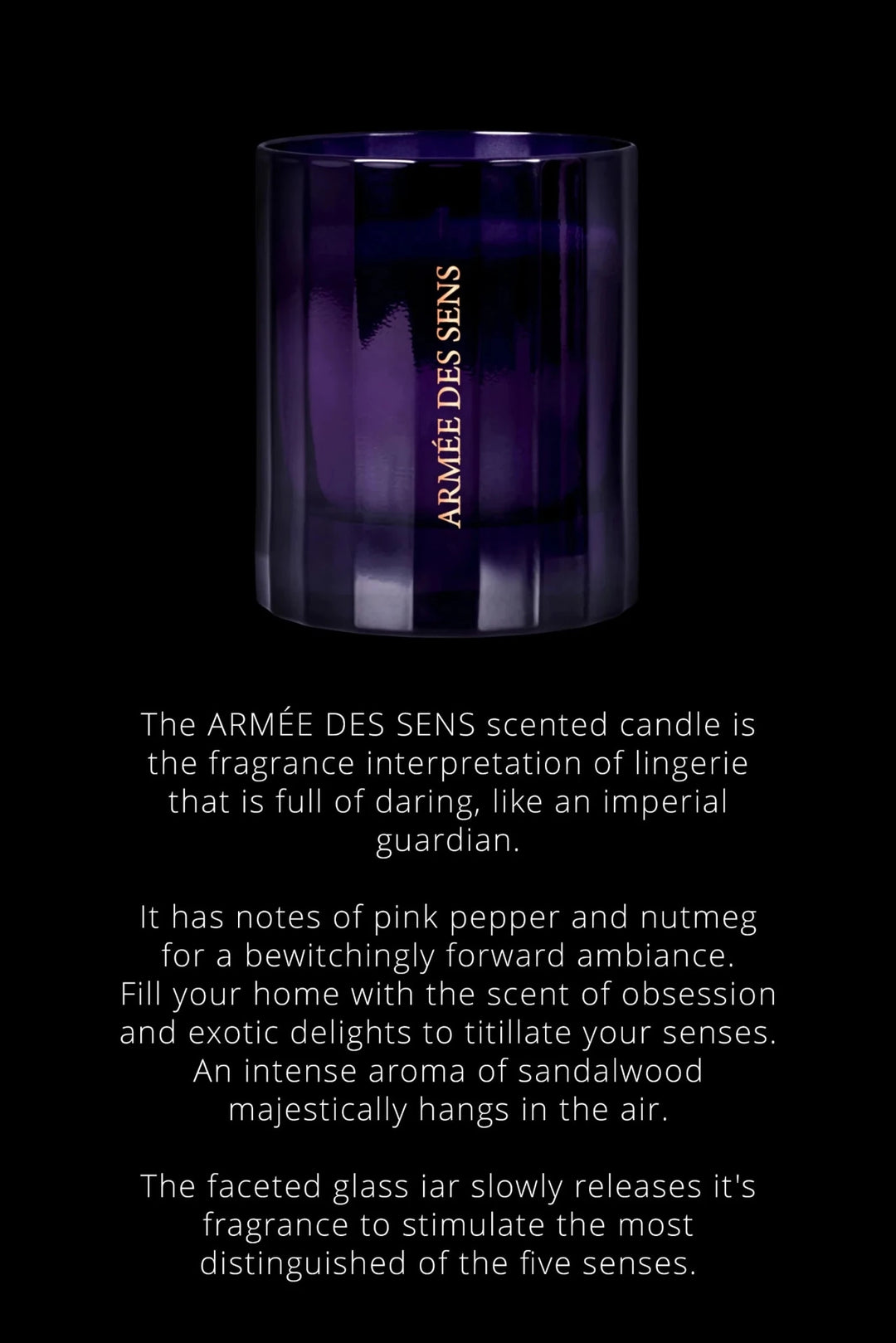 Maison Close Armée Des Sens Candle - Sugar Cookies Lingerie
