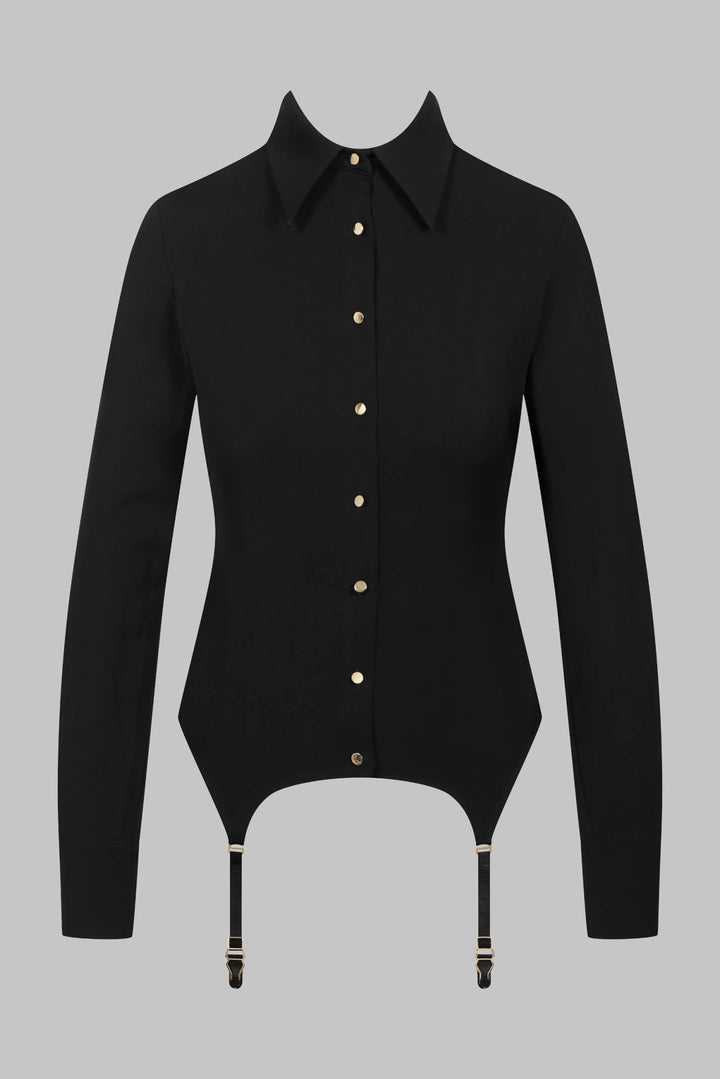 Maison Close Back Lace Garter Shirt - Sugar Cookies Lingerie