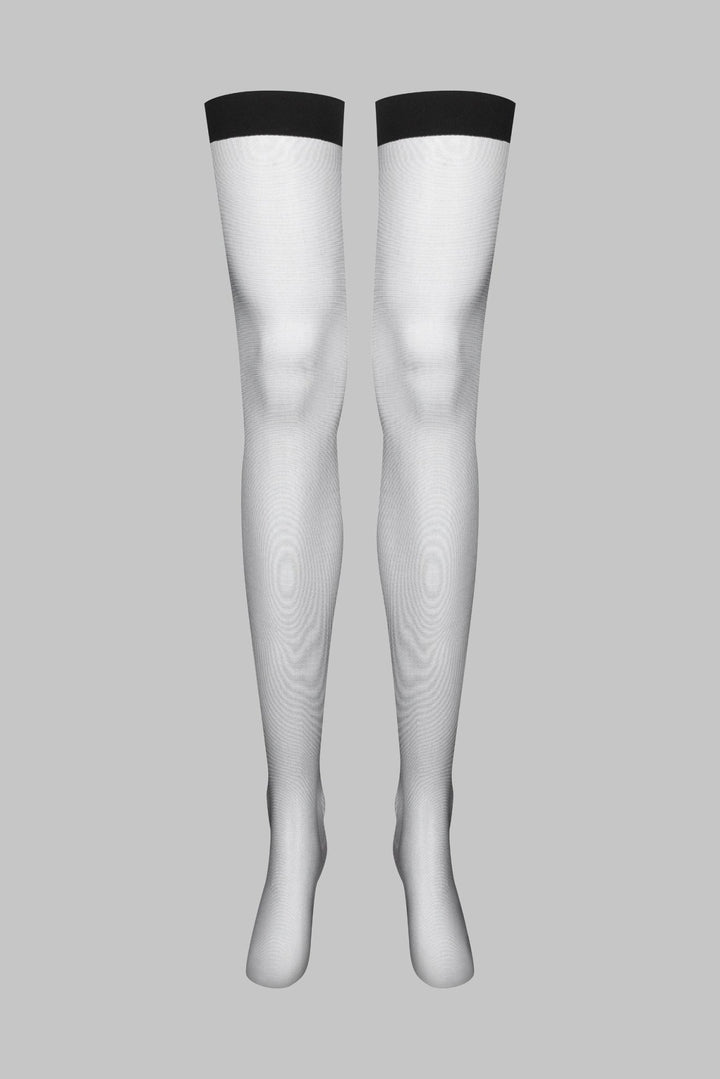 Maison Close Cut Garter Stockings 6 Denier - Sugar Cookies Lingerie