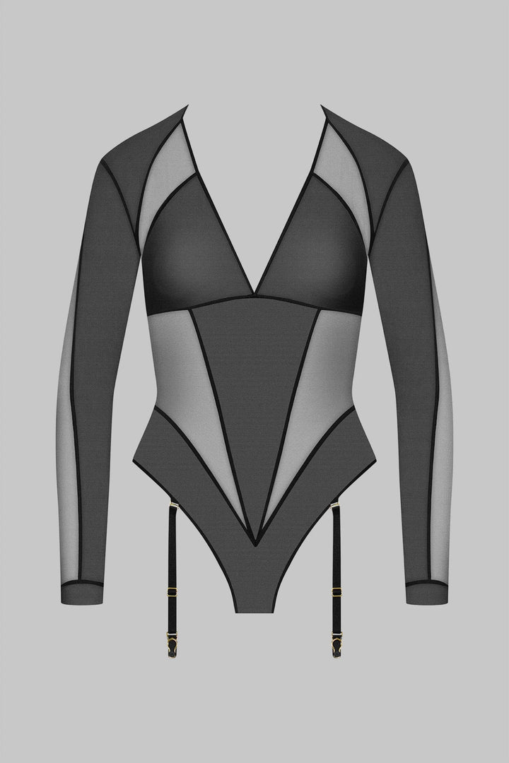 Maison Close L’Amoureuse Bodysuit Garter Belt - Sugar Cookies Lingerie