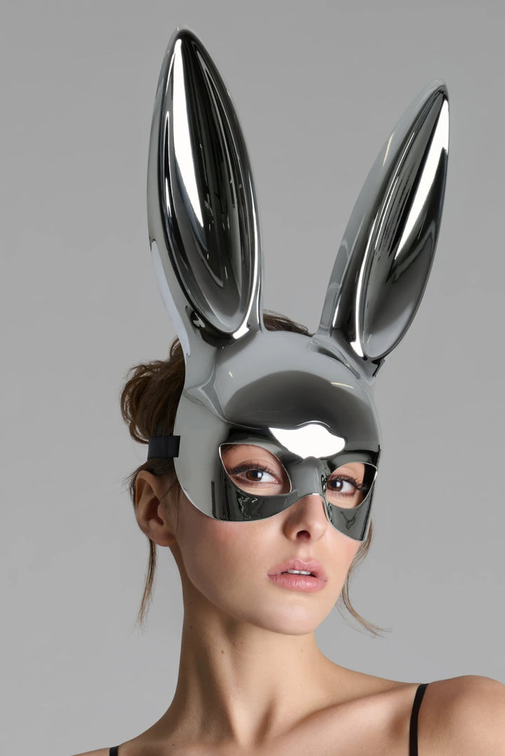 Maison Close Mirror Bunny Mask Silver - Sugar Cookies Lingerie