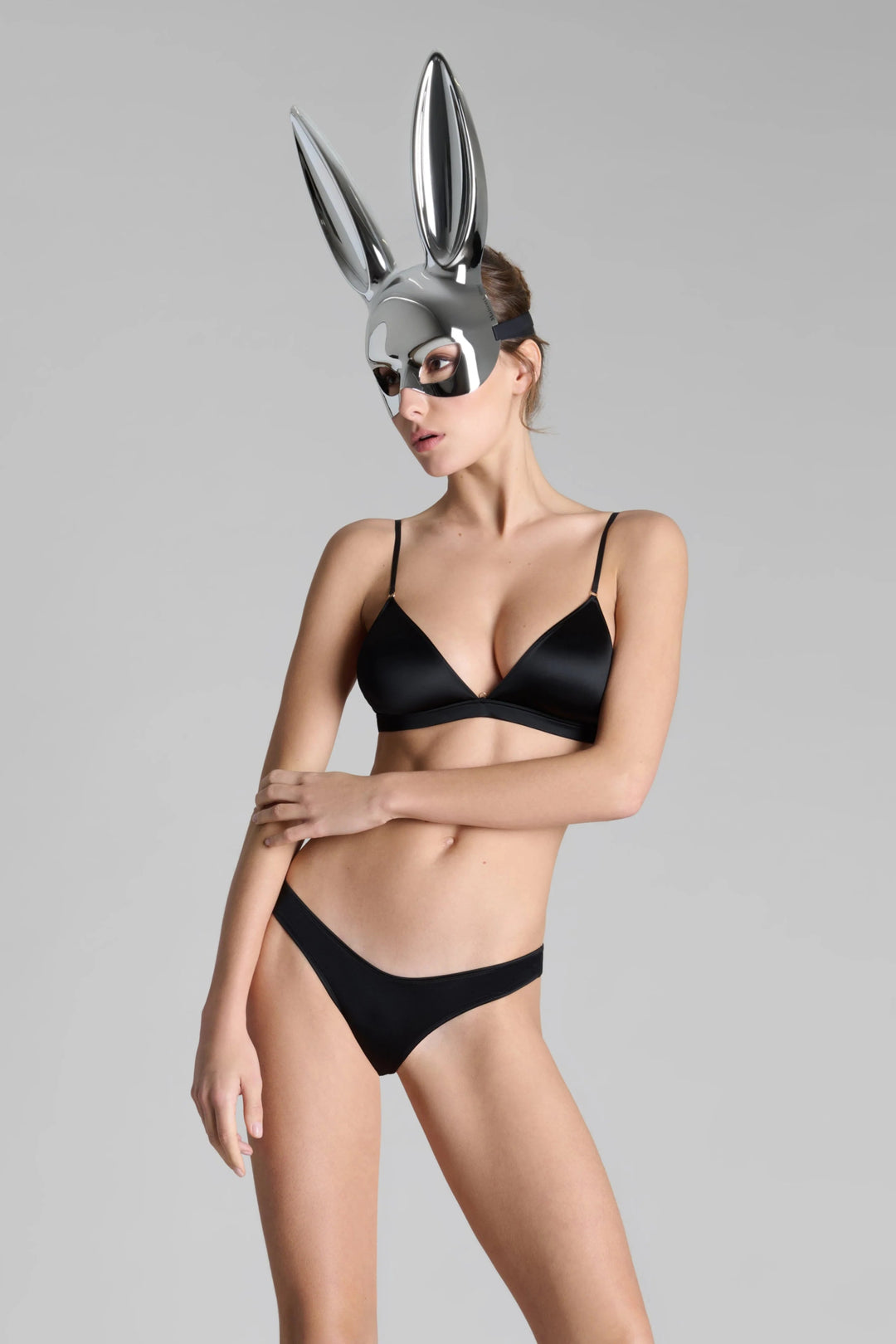 Maison Close Mirror Bunny Mask Silver - Sugar Cookies Lingerie
