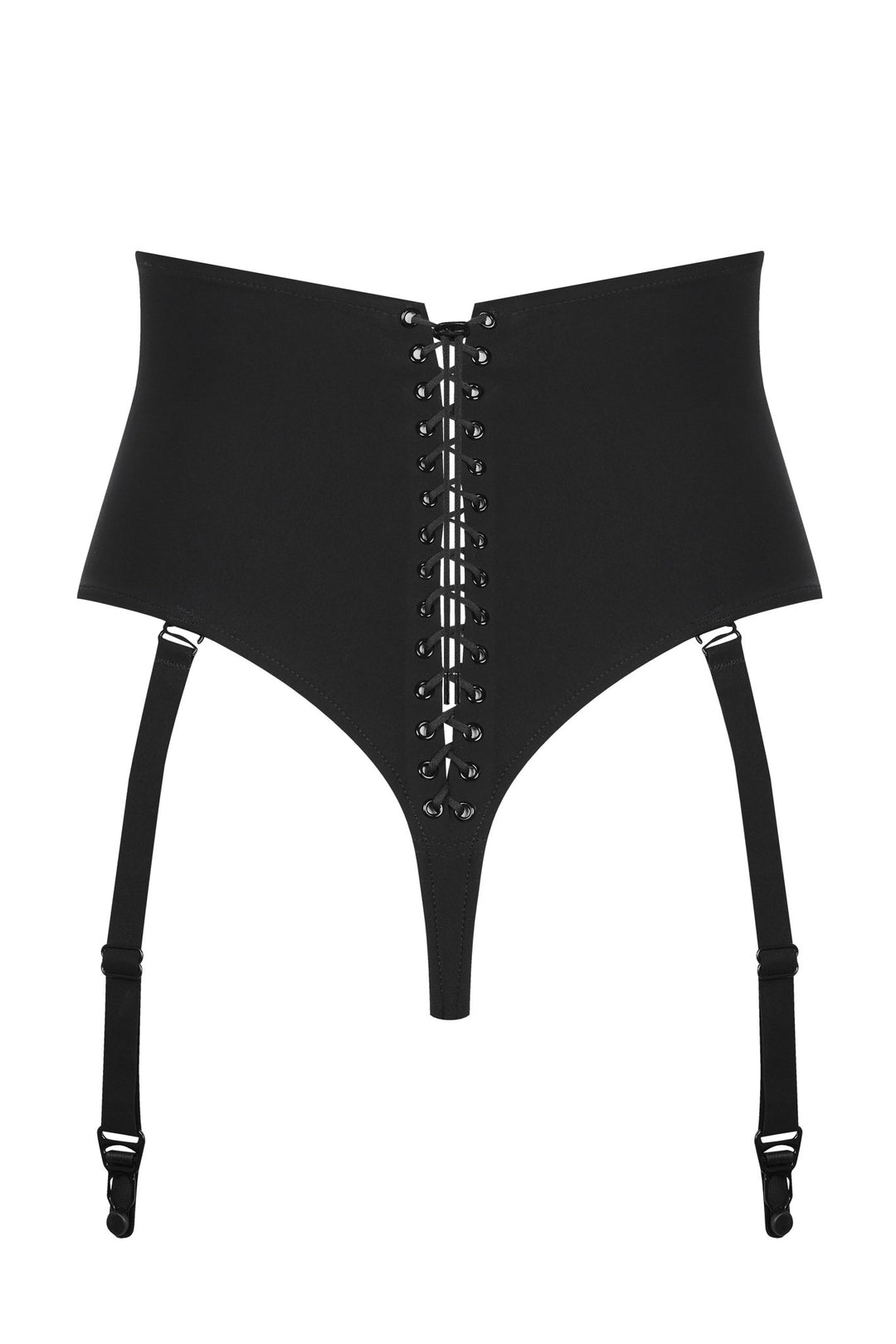 Maison Close Nuit Infinie High Waist Tanga With Suspenders - Sugar Cookies Lingerie