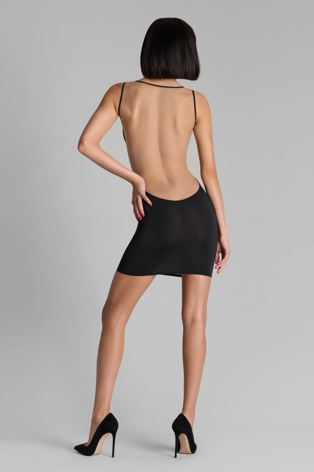 Maison Close Pure Tentation V Collar Mini Dress - Sugar Cookies Lingerie