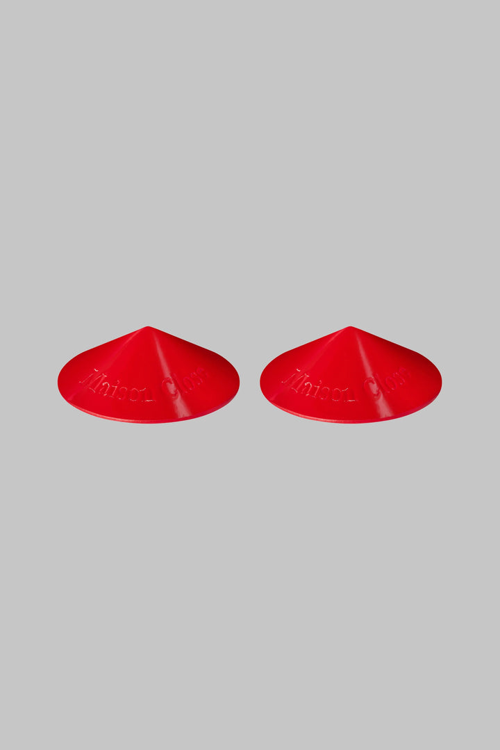Maison Close Red Patent Leather Nipple Covers - Sugar Cookies Lingerie