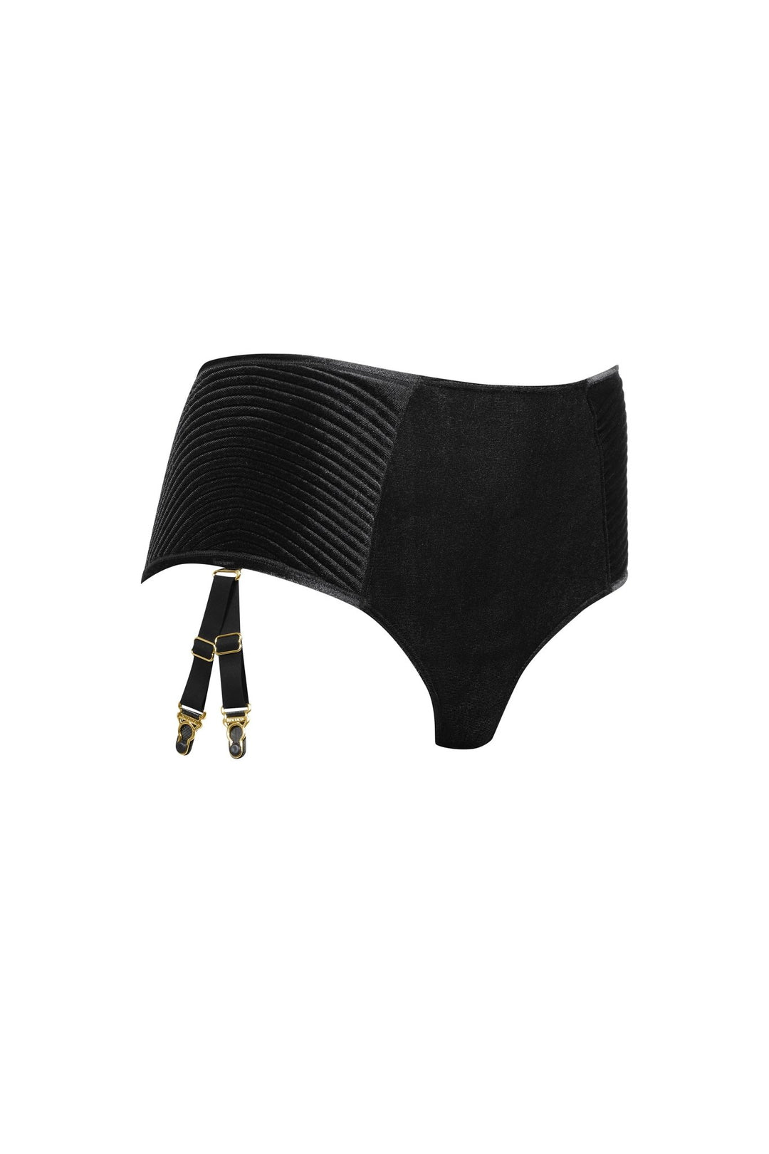 Maison Close Rococo High Waist Panty With Suspenders - Sugar Cookies Lingerie