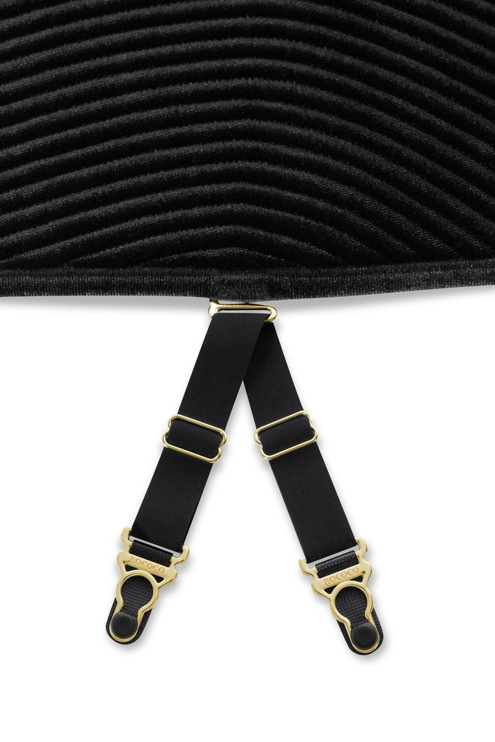 Maison Close Rococo High Waist Panty With Suspenders - Sugar Cookies Lingerie