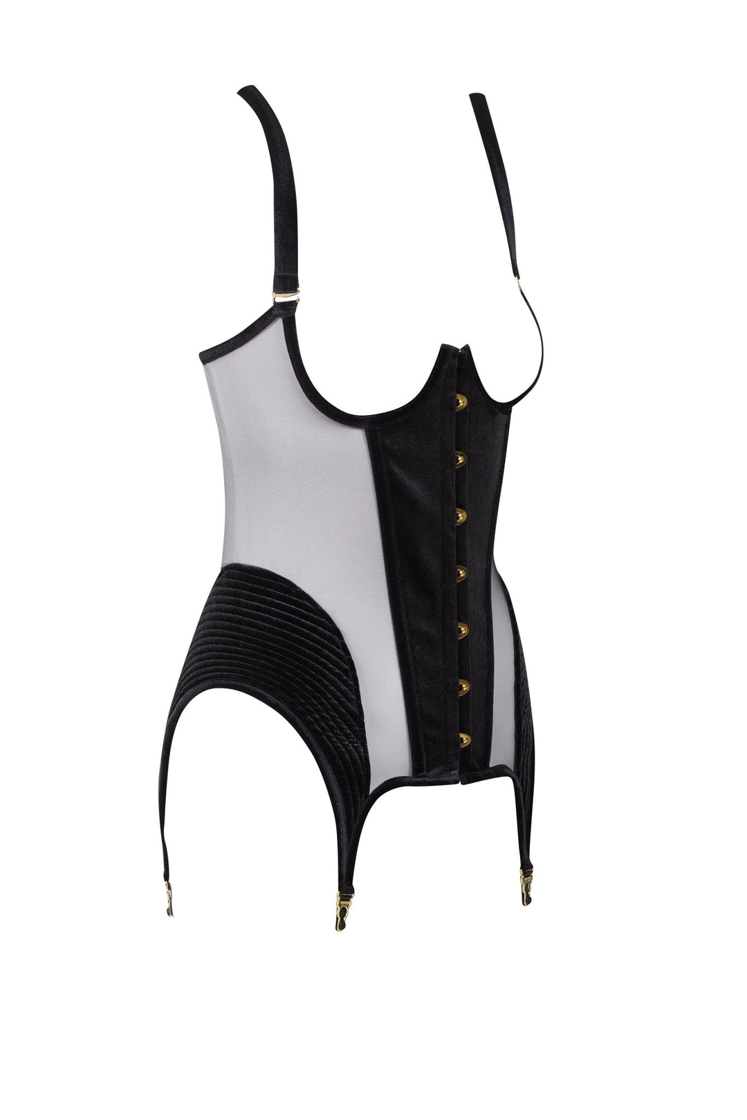 Maison Close Rococo Open Garter Corset - Sugar Cookies Lingerie