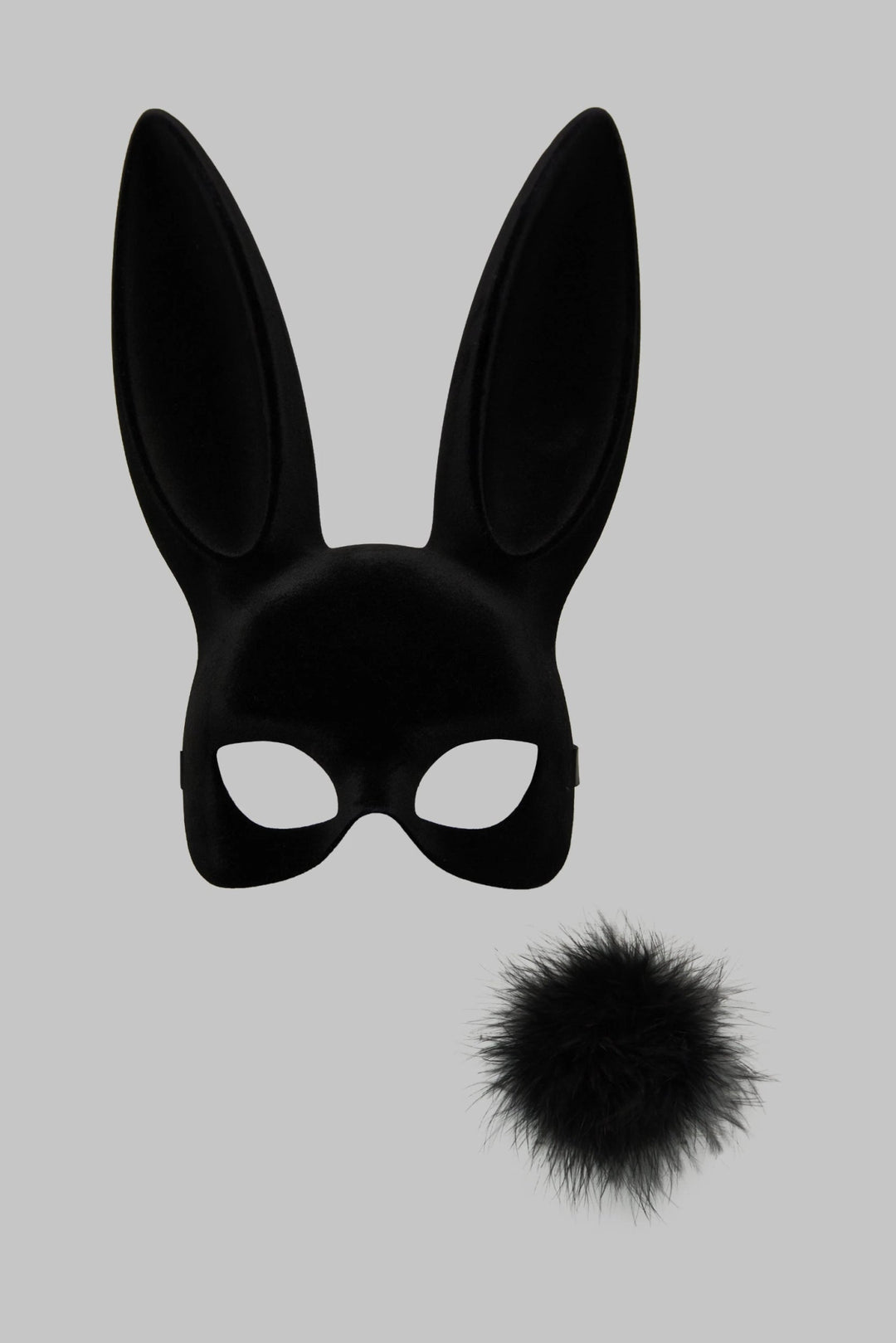 Maison Close Velvet Bunny Mask With Pompom - Sugar Cookies Lingerie