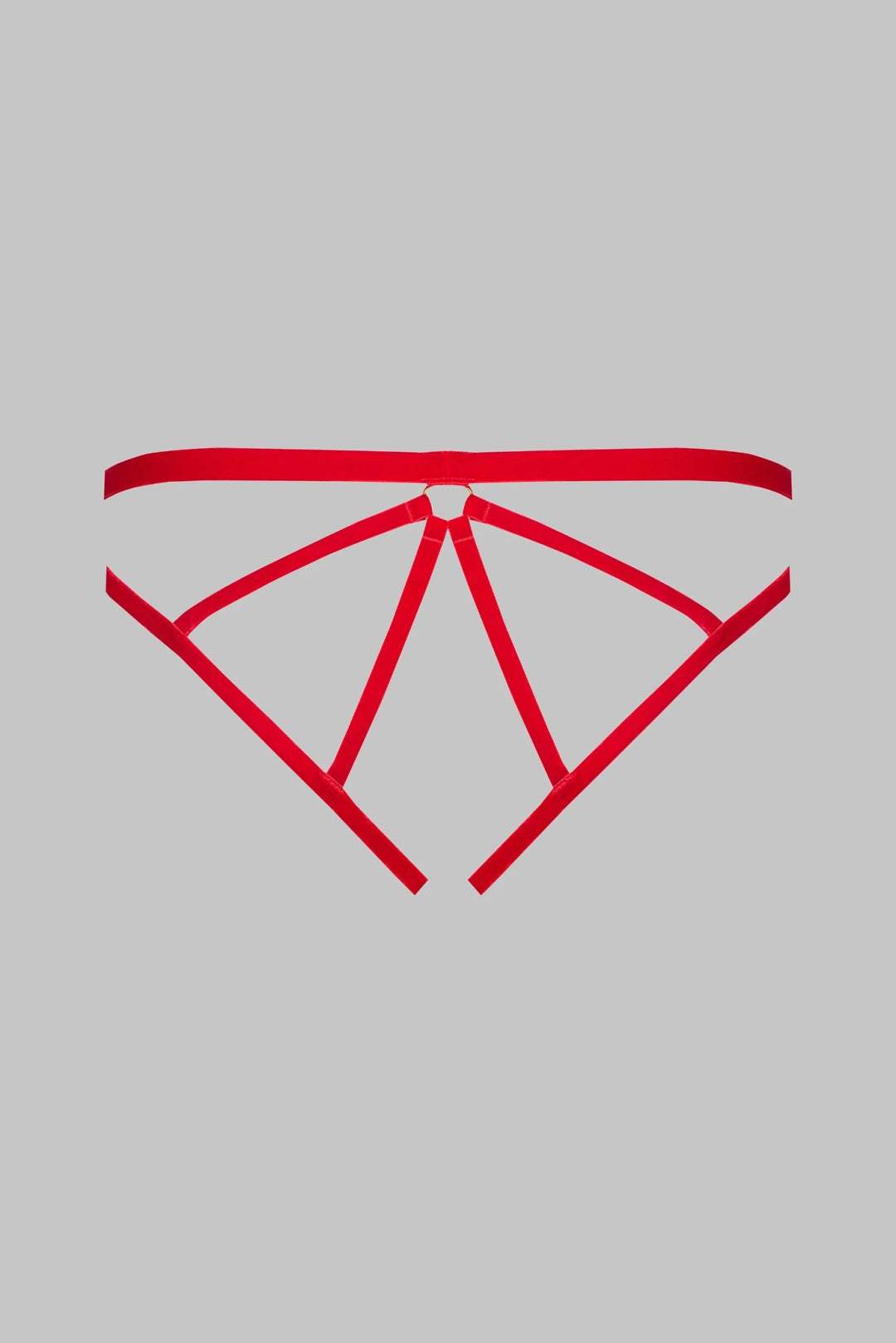 Maison Close Velvet Open Panty Red - Sugar Cookies Lingerie