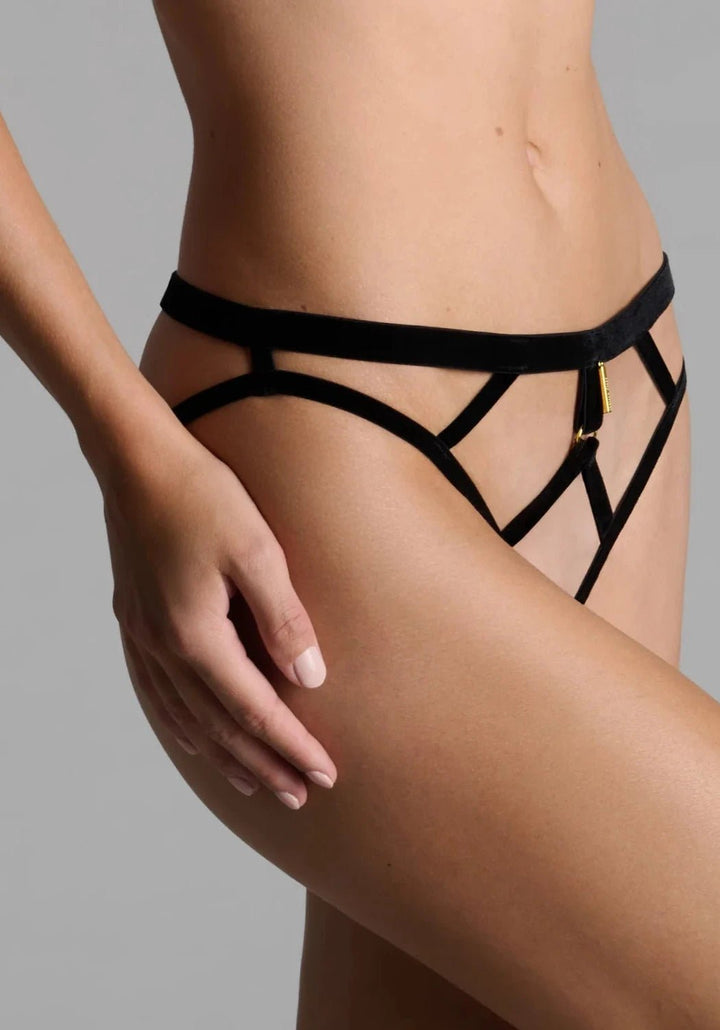 Maison Close Velvet Open Panty - Sugar Cookies Lingerie
