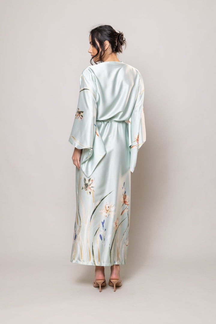 Mari M Secret Garden Long Kimono - Sugar Cookies Lingerie