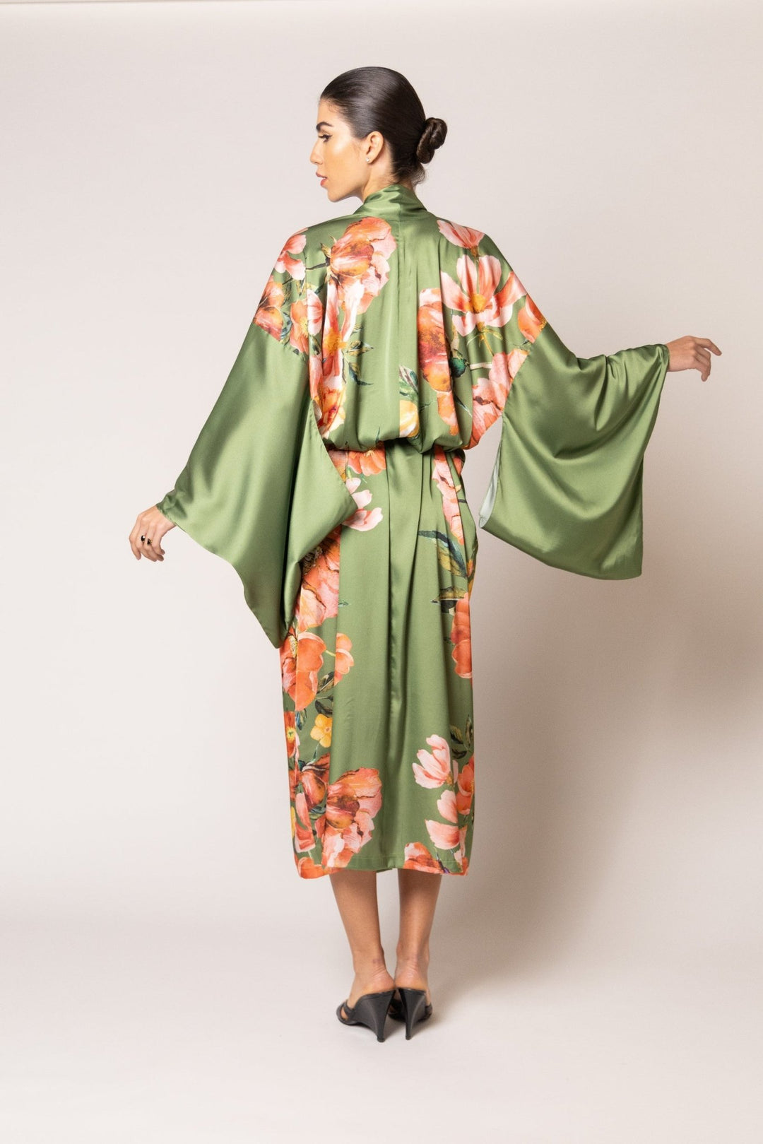 Mari M Secret Garden Long Kimono - Sugar Cookies Lingerie