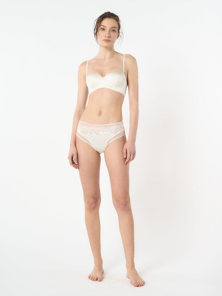 Nueame Silk Mid Rise Brief - Sugar Cookies Lingerie