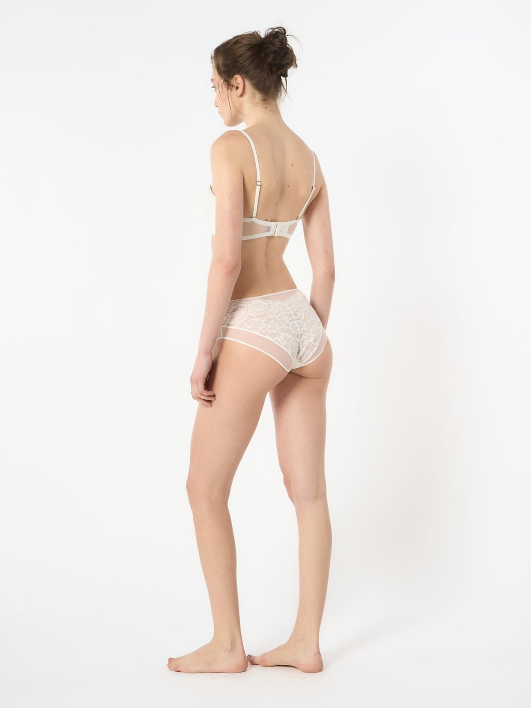 Nueame Silk Mid Rise Brief - Sugar Cookies Lingerie