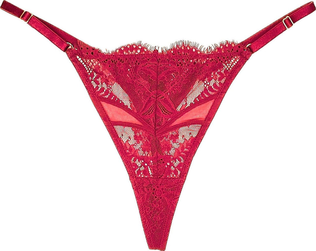 Samantha Chang Illusion Adjustable String Thong - Sugar Cookies Lingerie