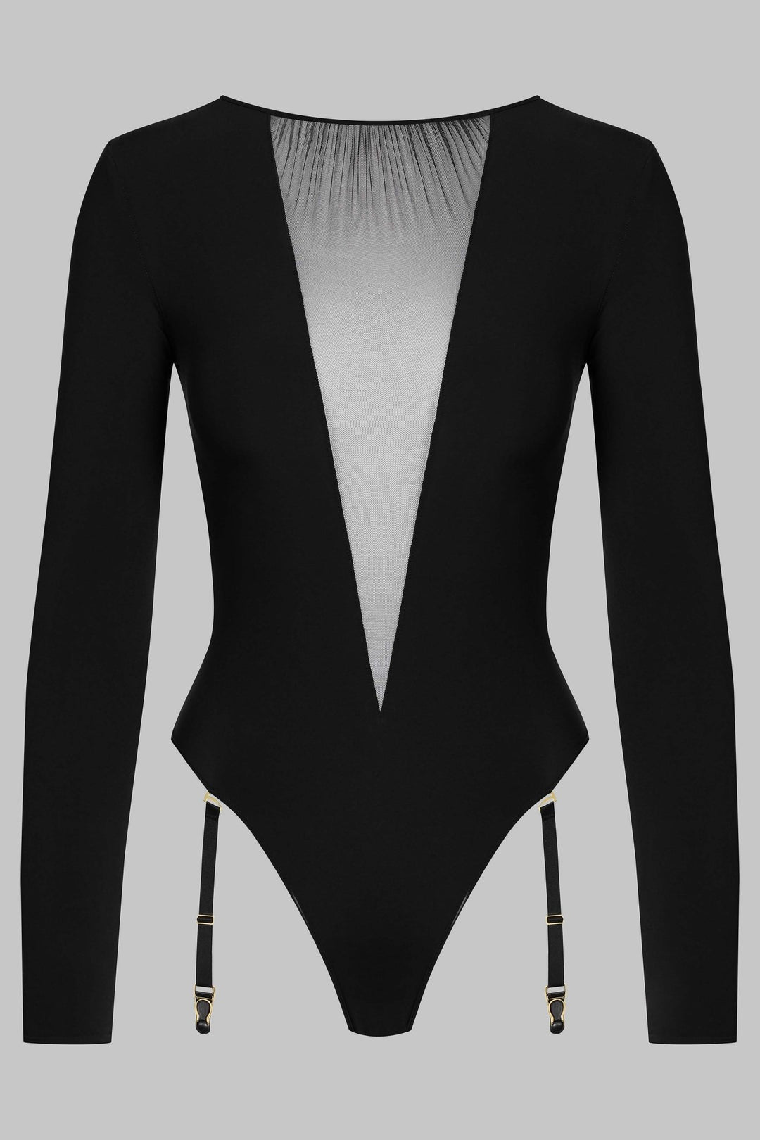 Scandale Nuit Fauve Garter Thong Bodysuit Thong - Sugar Cookies Lingerie