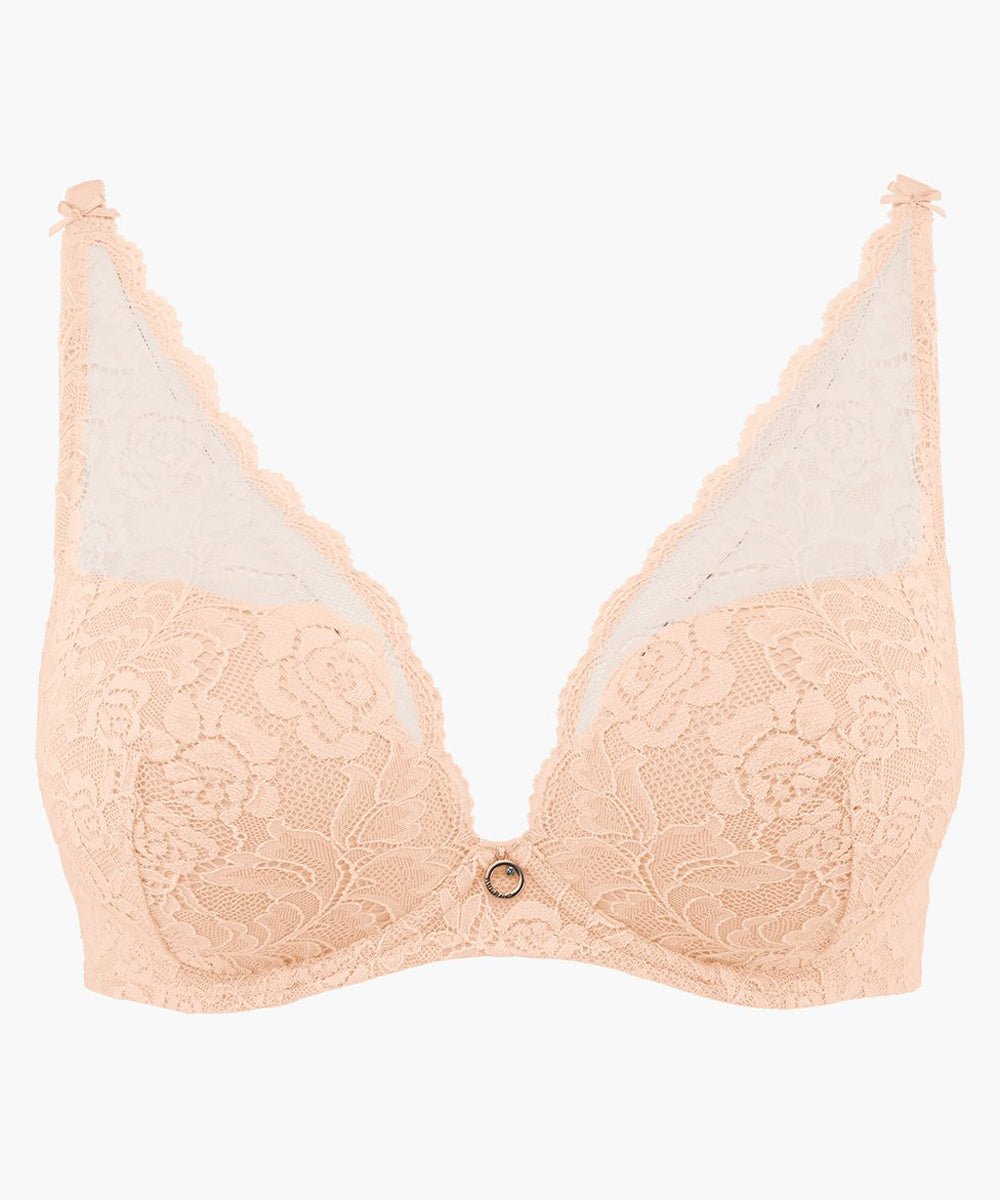 Aubade Rosessence Plunge Push Up Bra - Sugar Cookies Lingerie