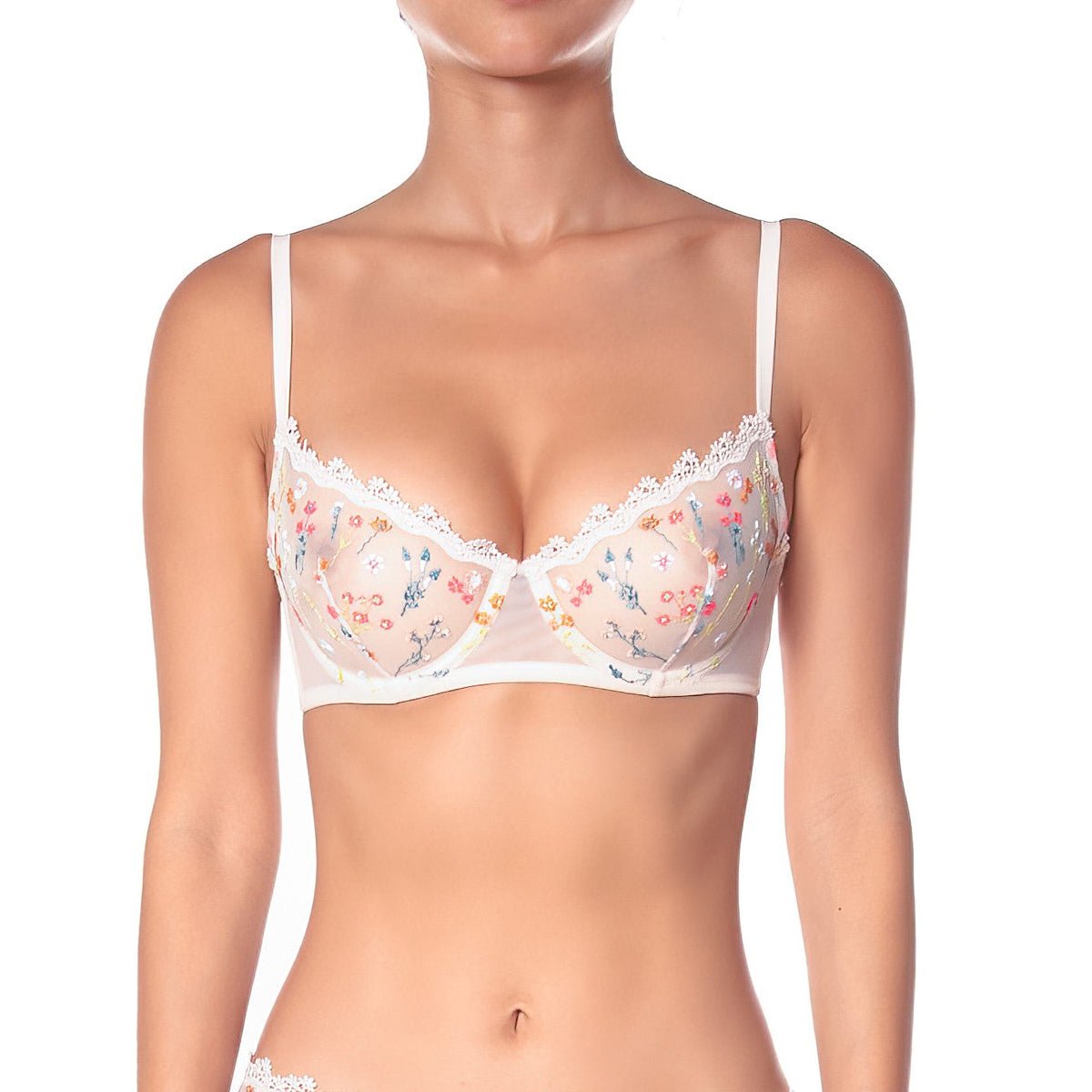 Huit Women's Underwire Demi Cup Bra, Rose, 32B : : Clothing, Shoes  & Accessories
