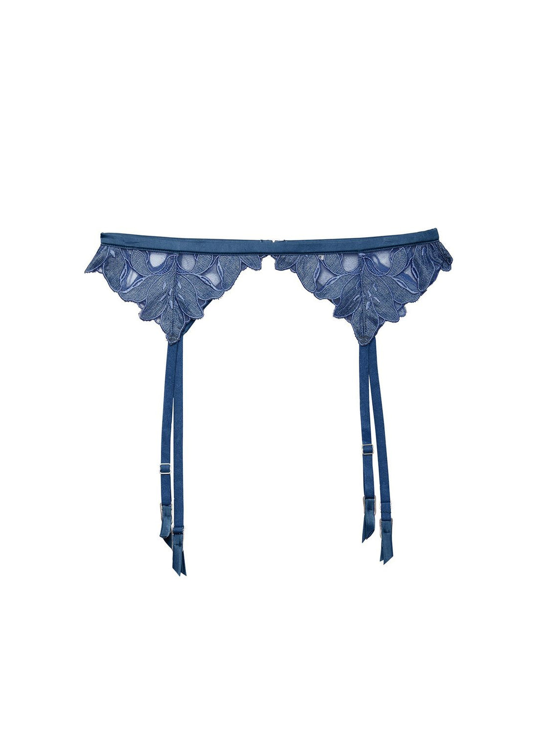 Fleur du Mal Lily Embroidered Garter Belt - Sugar Cookies Lingerie Fleur du Mal Lily Embroidered Garter Belt - Sugar Cookies Lingerie