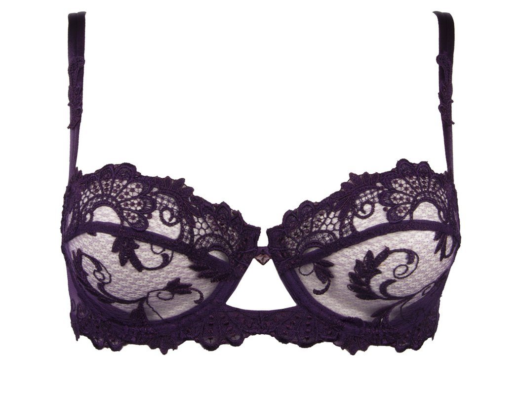 Lise Charmel Dressing Floral Half Cup Bra - Sugar Cookies Lingerie