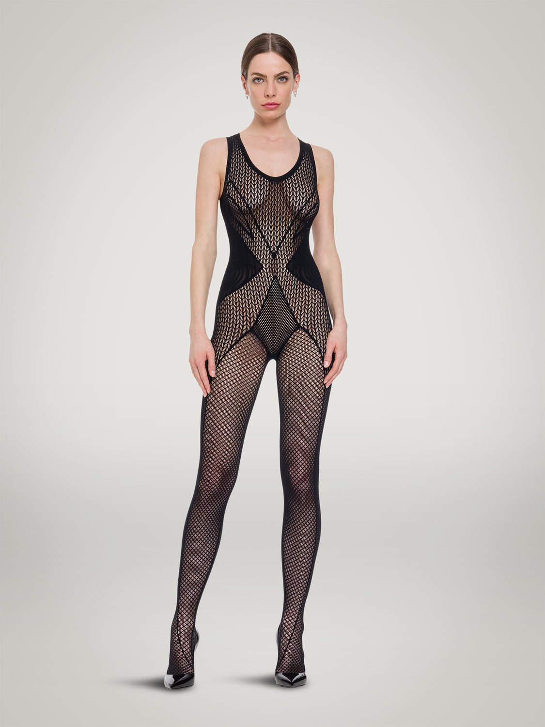 Wolford Romance Net Catsuit - Sugar Cookies Lingerie